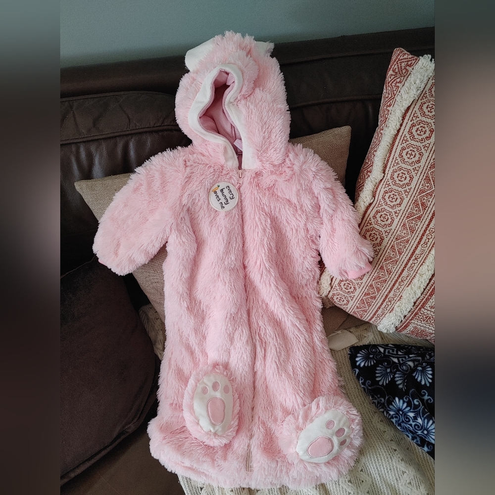 Pink Bunny Bunting Bag for Baby
